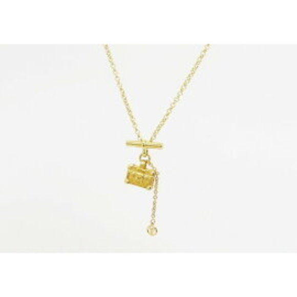 Louis Vuitton Collier Petite Malle Trunk Charm Necklace - Picture 1 of 3